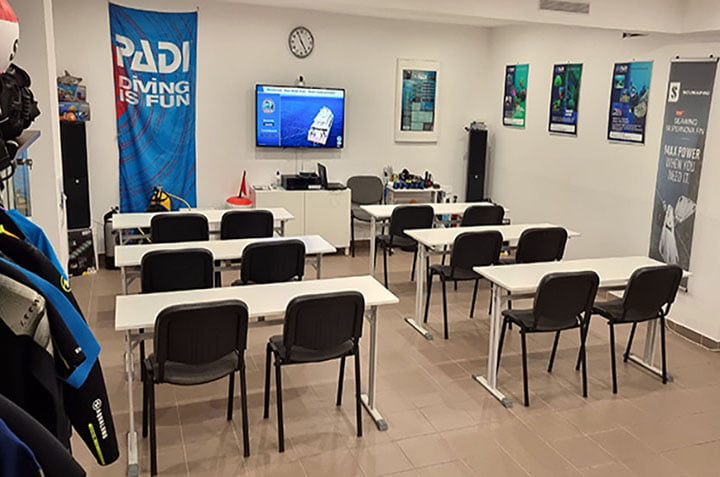 DiveWorld oktatóterem